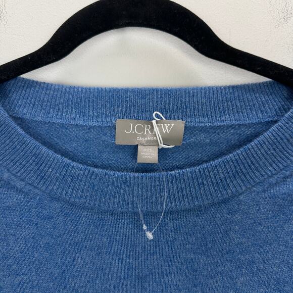 NEW J.Crew Cashmere Relaxed Crewneck Sweater Oversized Heather Twilight XXS - Picture 6 of 12